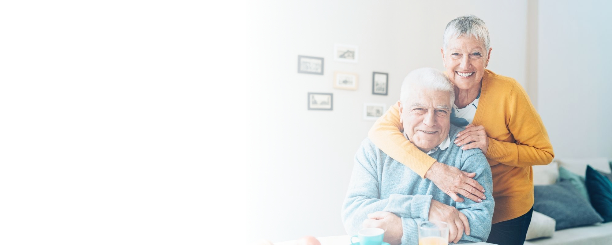 Happy senior couple We provide our home care services throughout West Virginia and Ohio