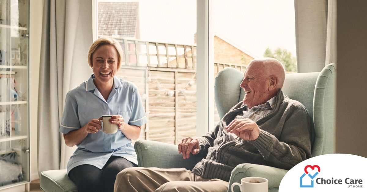 A caregiver provides Memory Care at Home to a senior