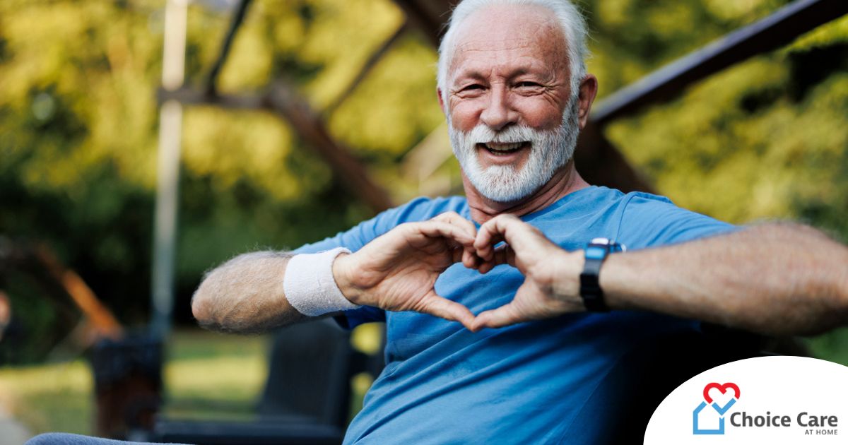 A senior stays active during men’s health month benefitting from senior health at home.