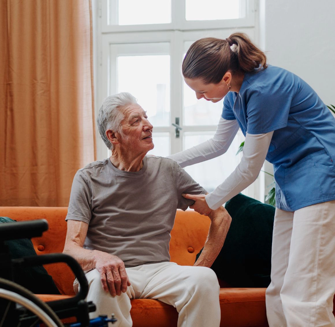 caregiver with senior Caregiver with Senior